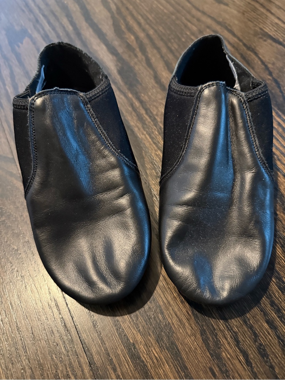 Stelle Kids Black Slip-On Jazz Dance Shoes
